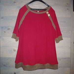 3/4 length shirt with buttons